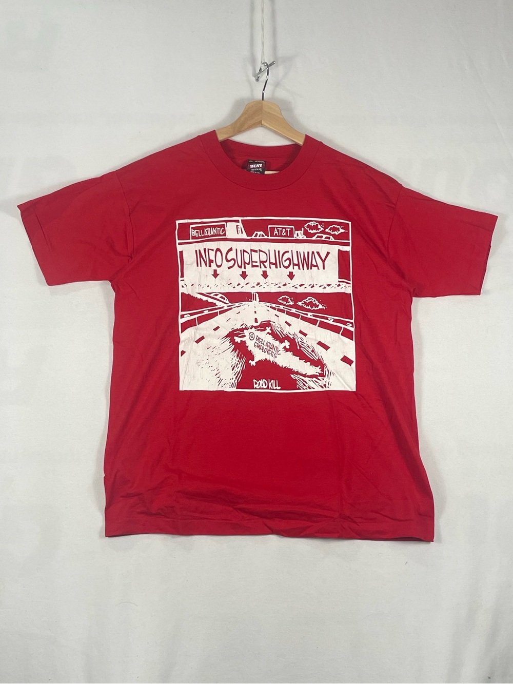 Vintage Fruit of the Loom Best Bell Atlantic AT&T Red Made In USA T Shirt Sz L